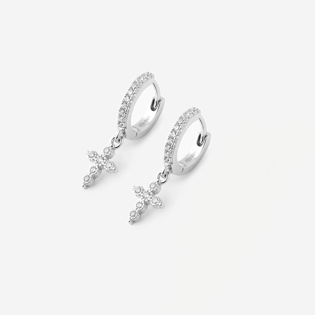 Boucles d'oreilles Croix