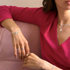 Bague chaine Étoile du Nord