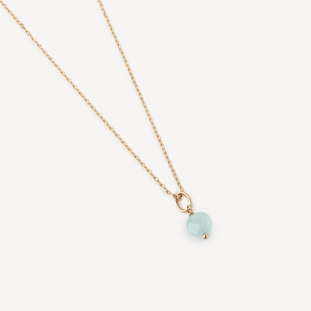 Collier Gaia Aigue Marine
