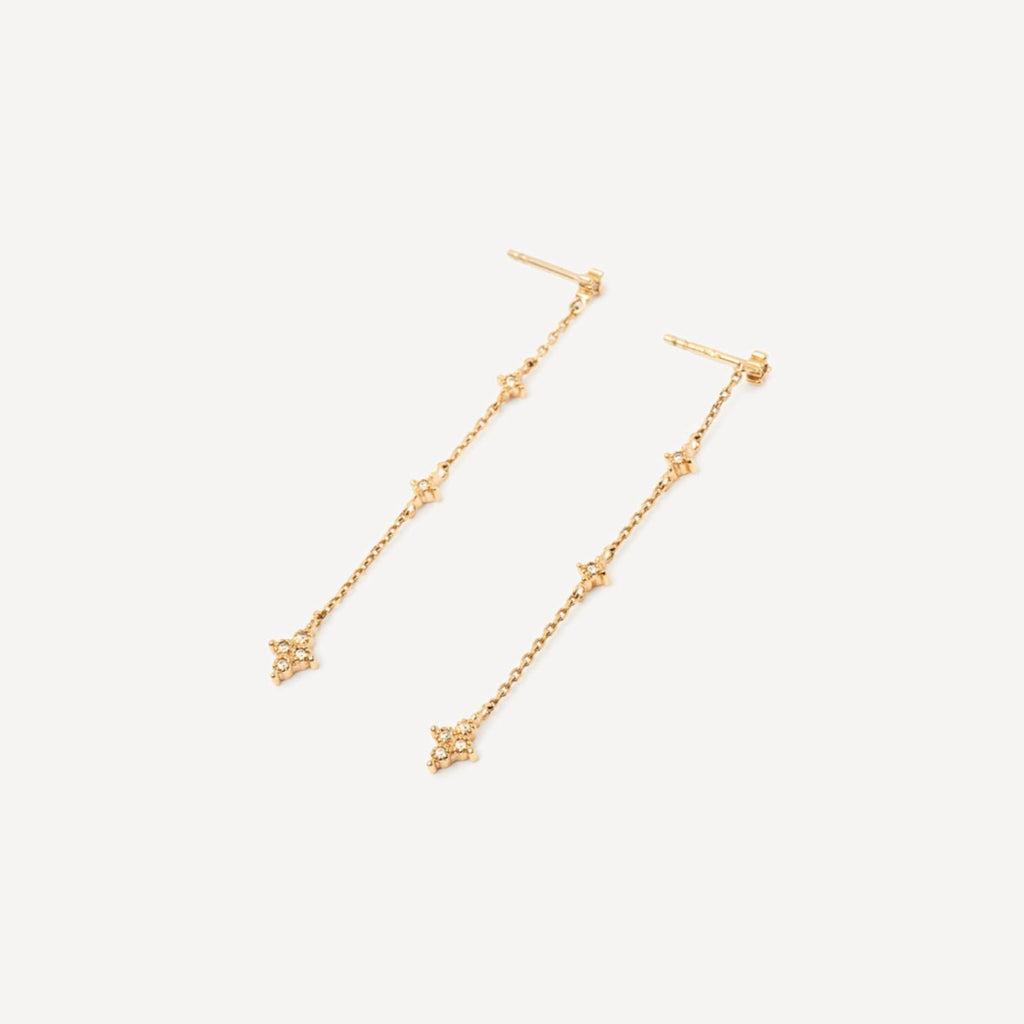 Boucles d'oreilles pendantes Étoile