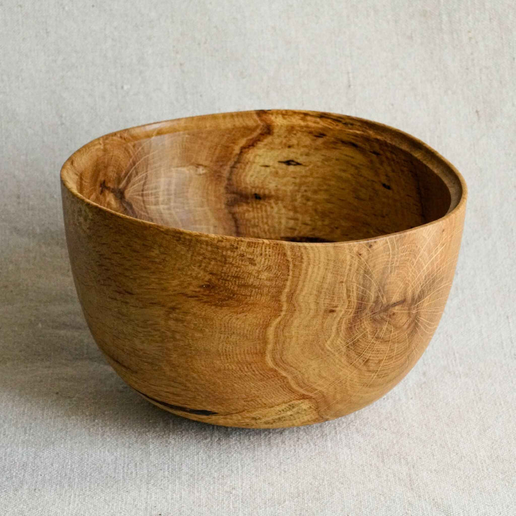 Bol en bois fait-main - Onde tannée
