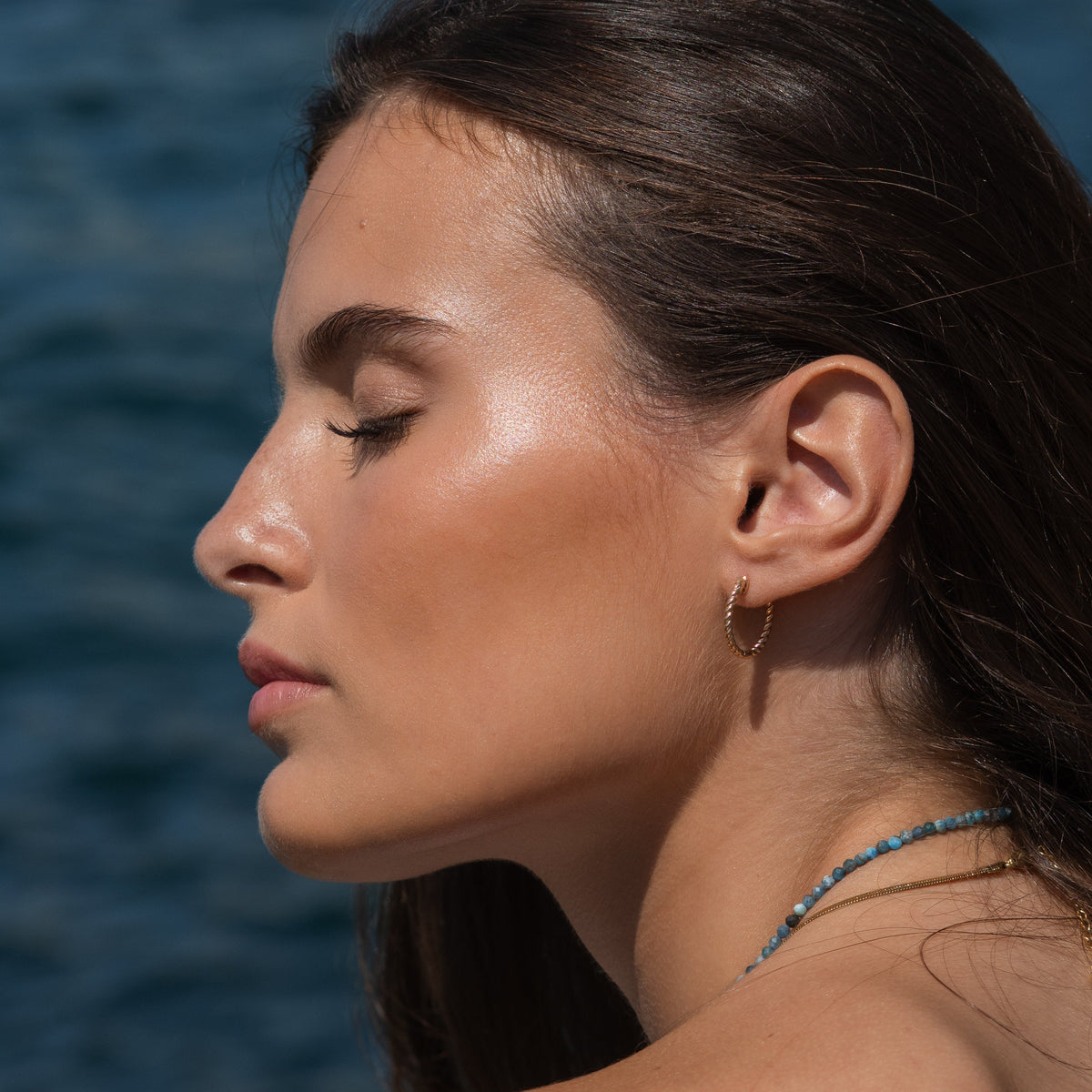 Boucles d'oreilles Tressée
