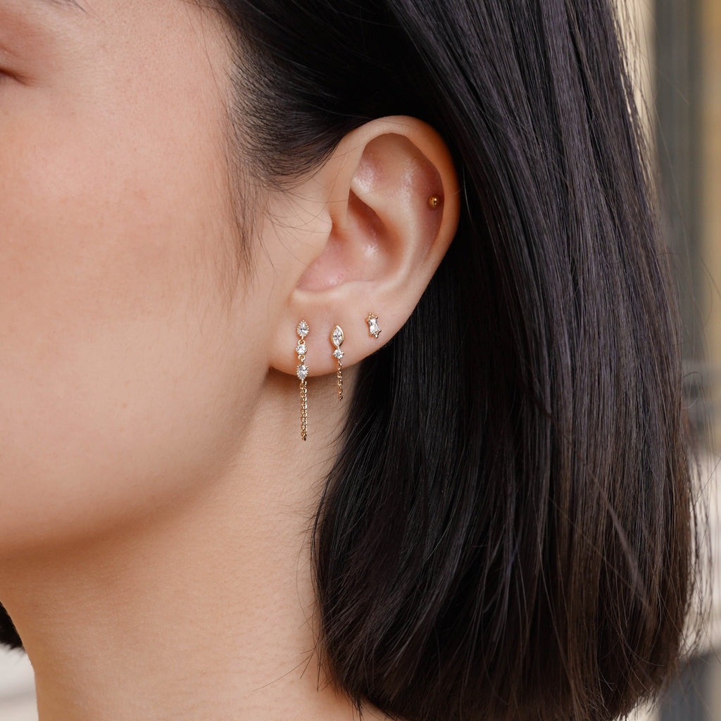 Boucles d'oreilles chaine Zeus