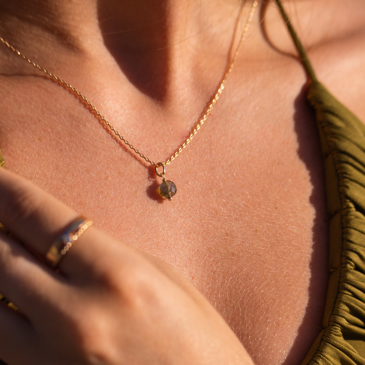 Collier Gaia Aigue Marine