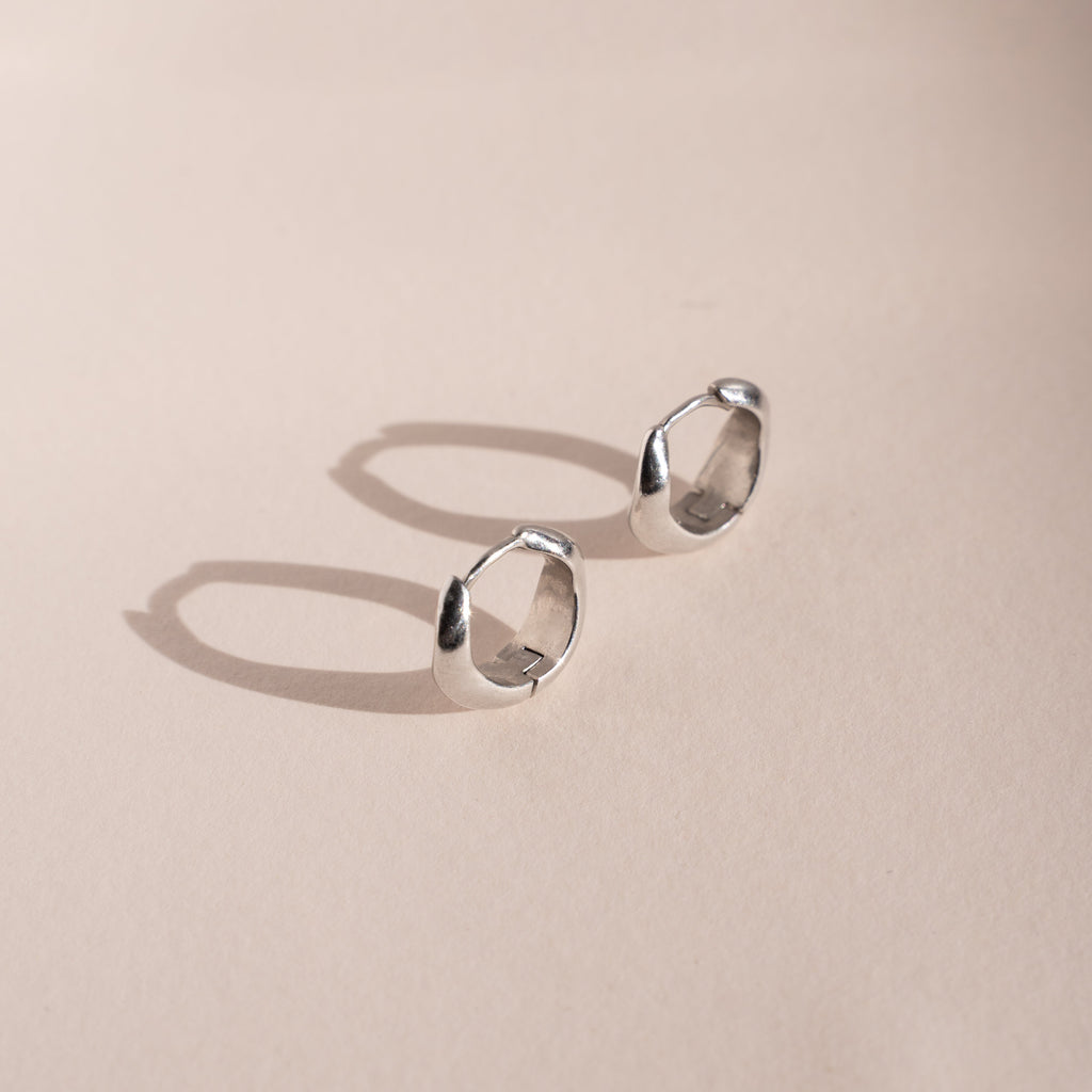 Boucles d'oreilles Ondulées Argent