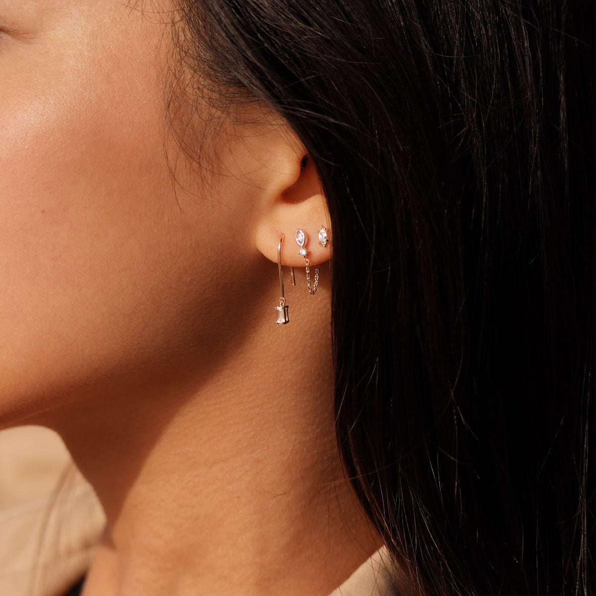 Boucles d'oreilles chaine Ella