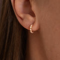 Boucles d'oreilles Serties