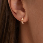 Boucles d'oreilles Serties
