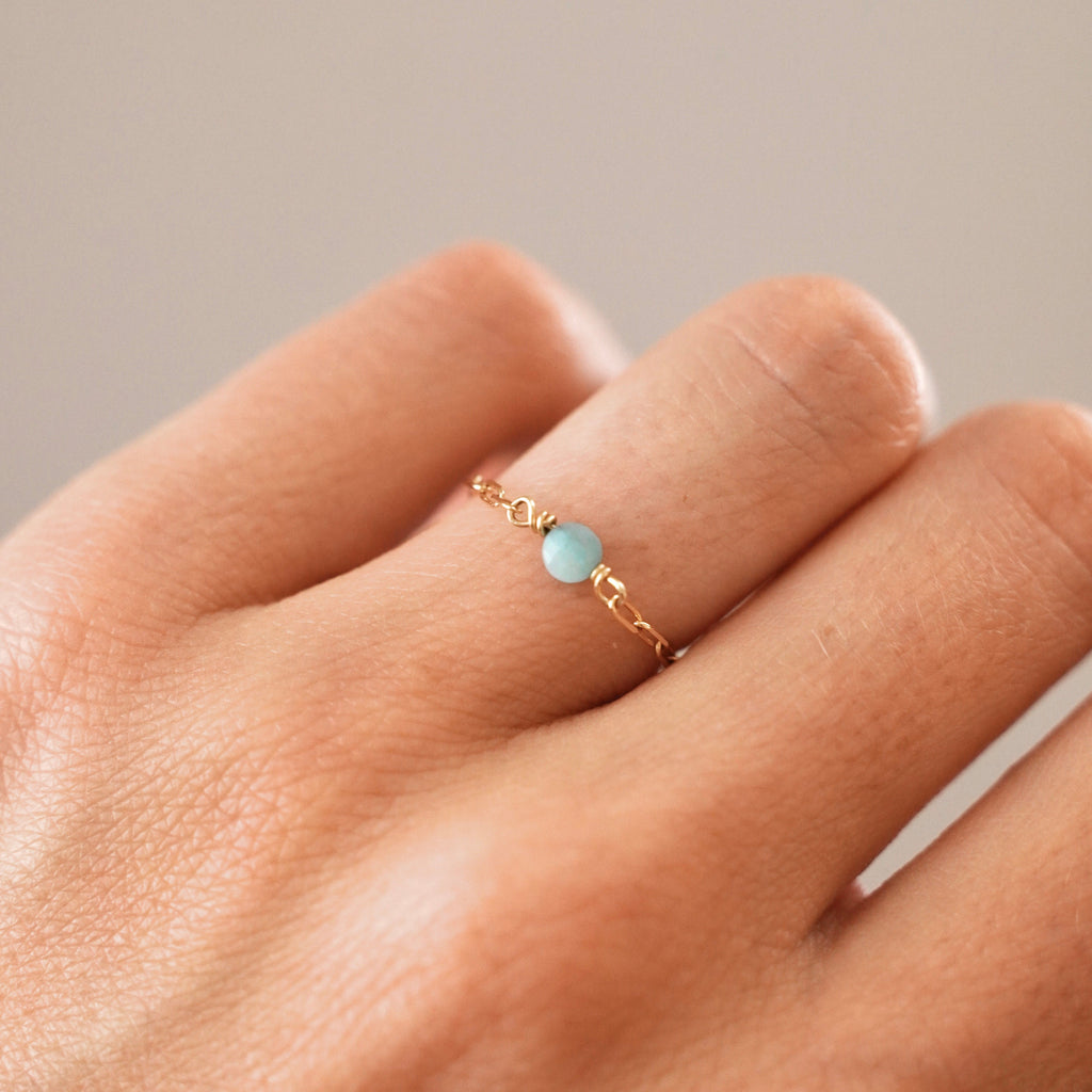 Bague Chaine Amazonite