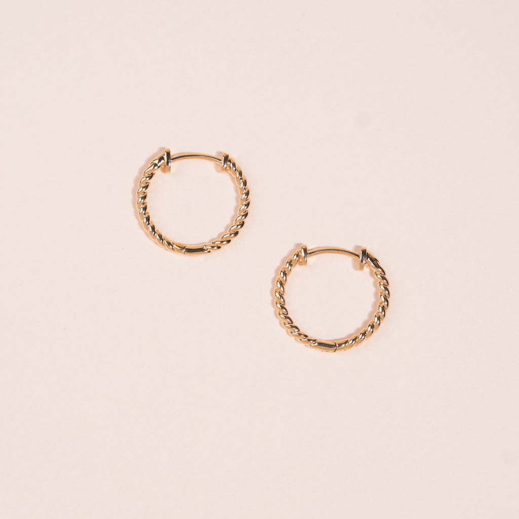 Boucles d'oreilles Tressée