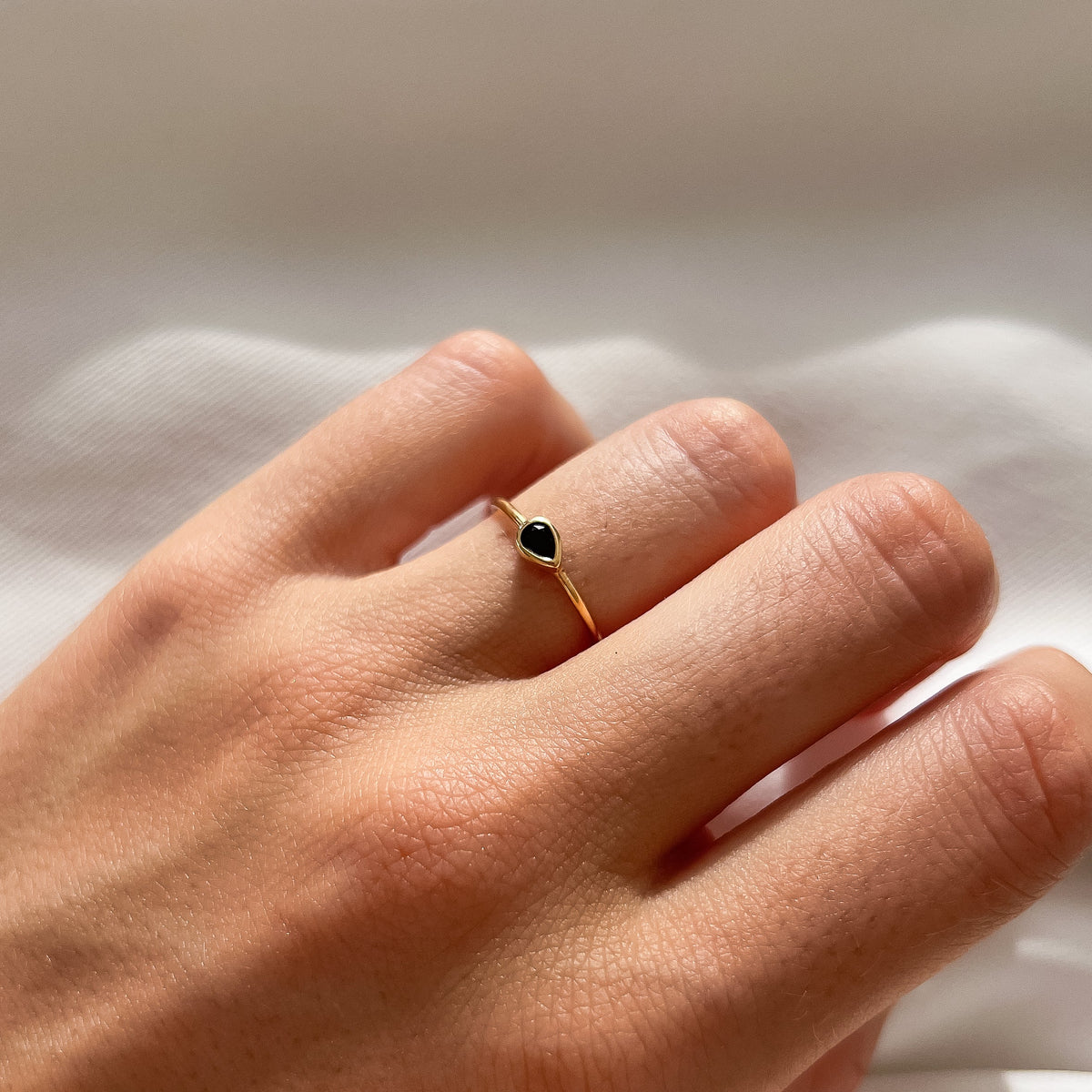 Bague Goutte Noire