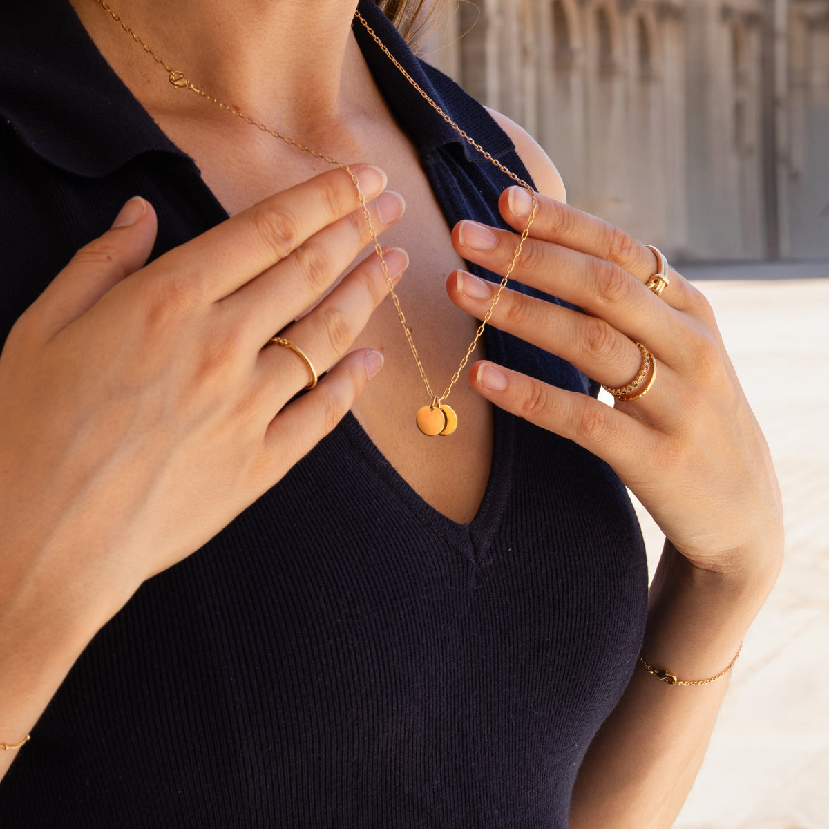 Collier lettre personnalisée