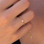 Bague chaine Zircon