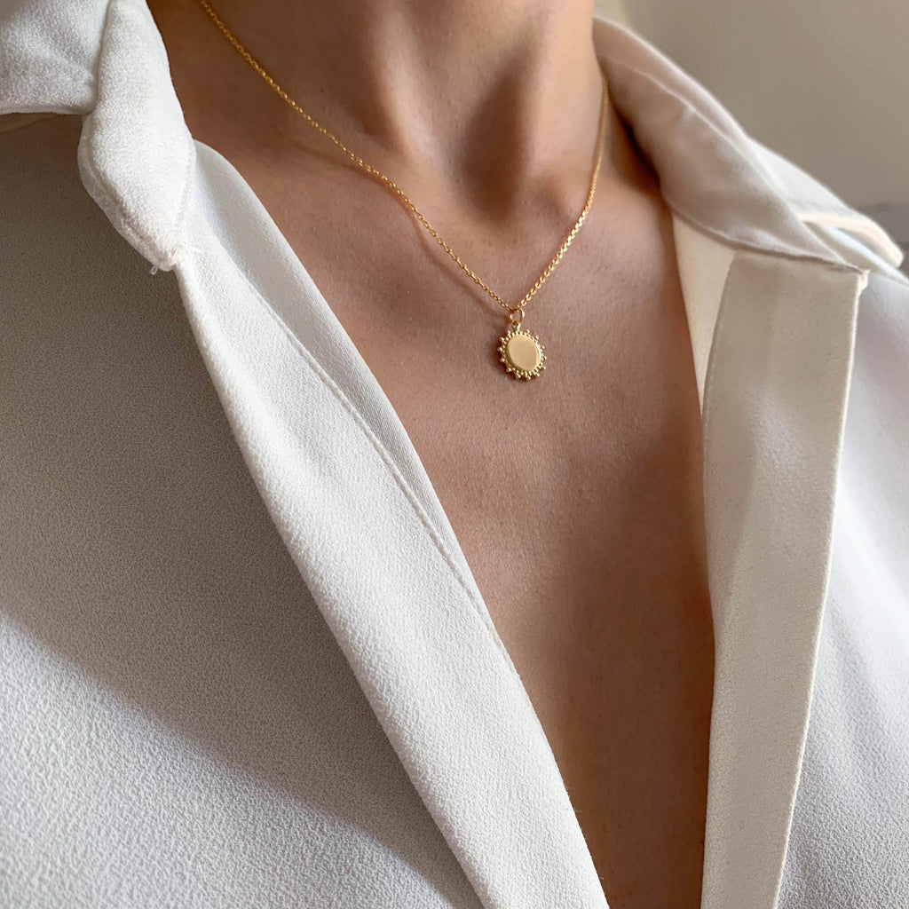 Collier Médaille Soleil