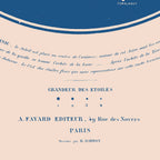 Affiche carte céleste avec arc du ciel et noms de constellations