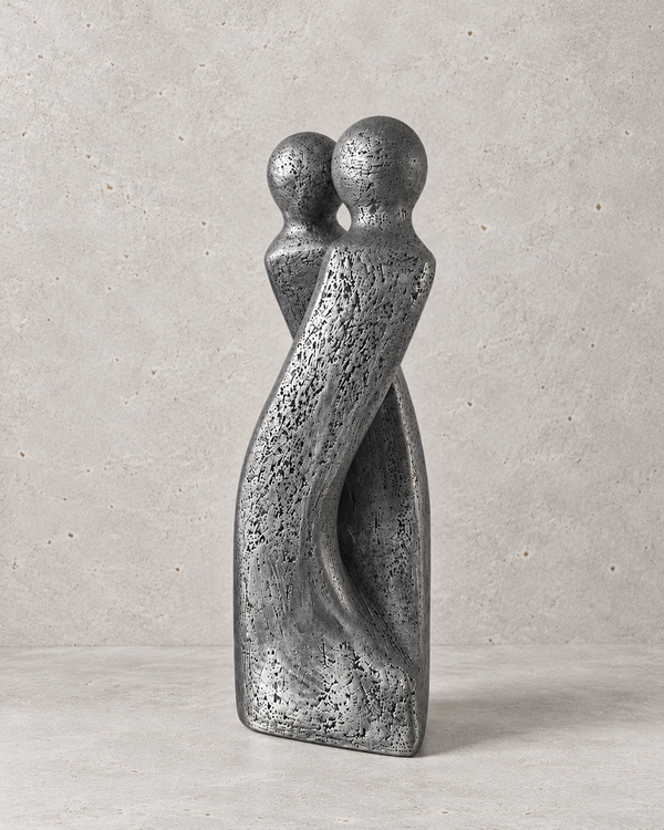 Sculpture contemporaine couple Une danse