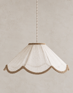 Suspension forme florale unie Françoise "classic beige"