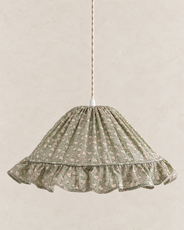"Little Hedgehogs" Emilia conical pendant light with frill