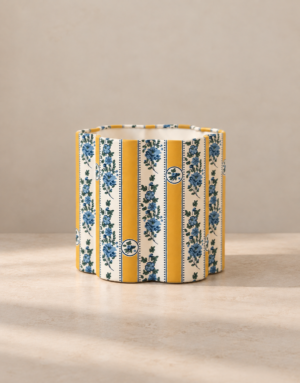 Flora flower-shaped lampshade "sobremonte yellow"