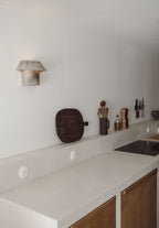 Applique murale en métal bronze, chapeau évasé, fixation murale