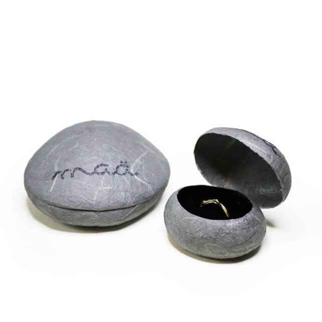 Bague Olivine réglable en argent massif recyclé