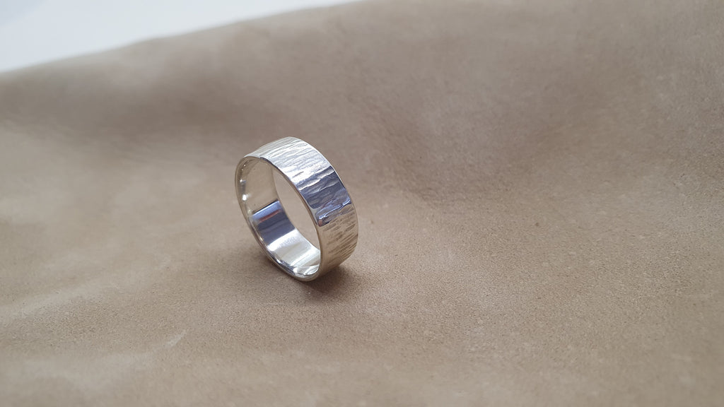 "Sillage" silver ring