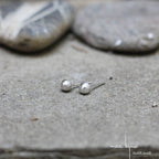 boucles d'oreille bulle en argent massif recyclé maa bijoux