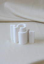 Chandelier ANA-GRAM blanc, kit de supports cylindriques pour bougies