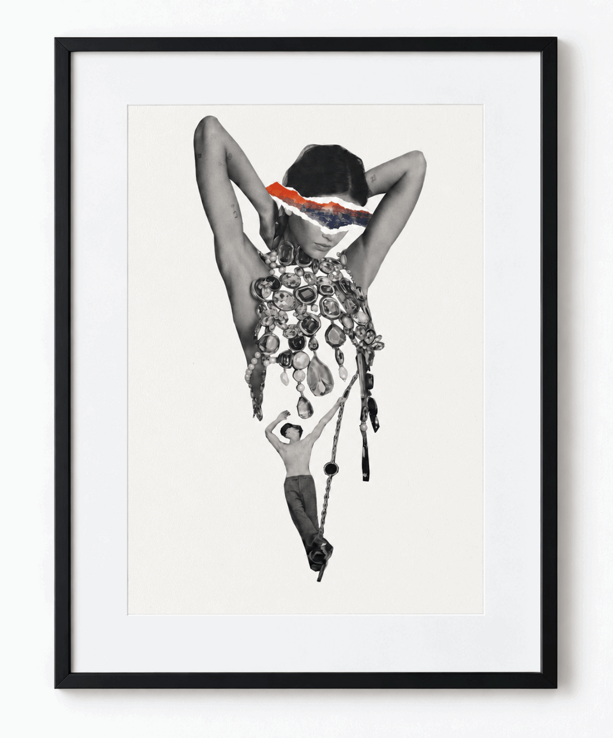Collage analogique – Œuvre originale – Out of your reach