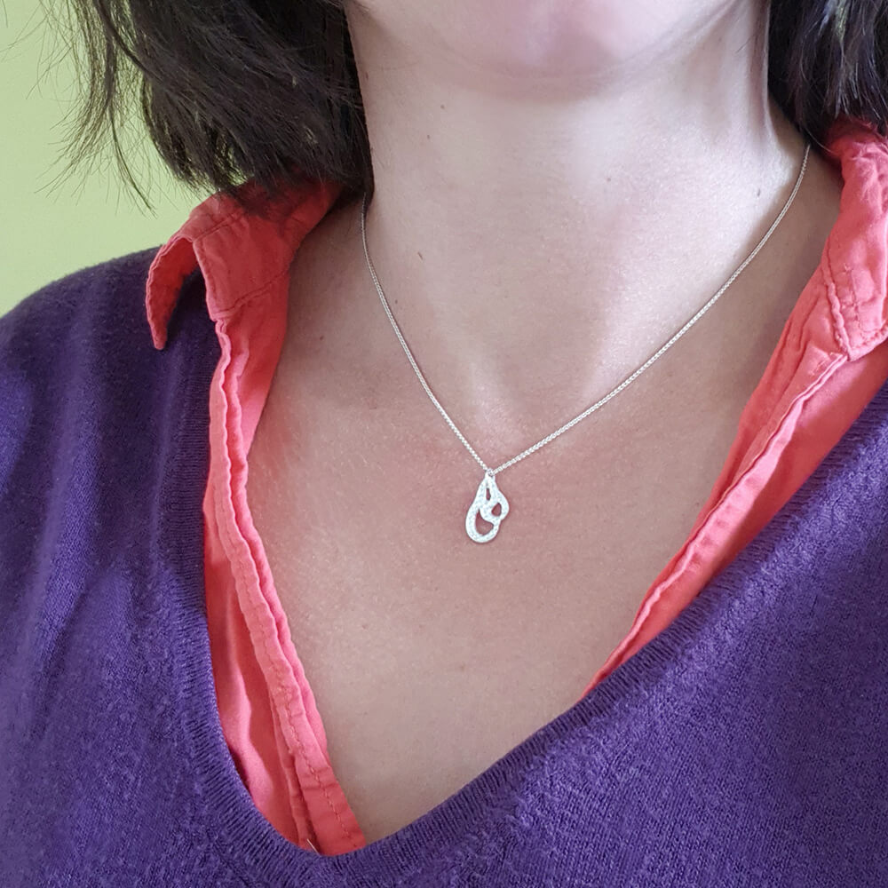 Minimalist sterling silver necklace