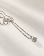 Collier bulle minimaliste en argent massif