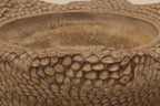 Coupelle double paroi, vue intérieure: texture granuleuse et bord lisse