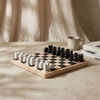 Échiquier céramique et bois