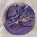Disque d’encre à motif abstrait violet et bleu