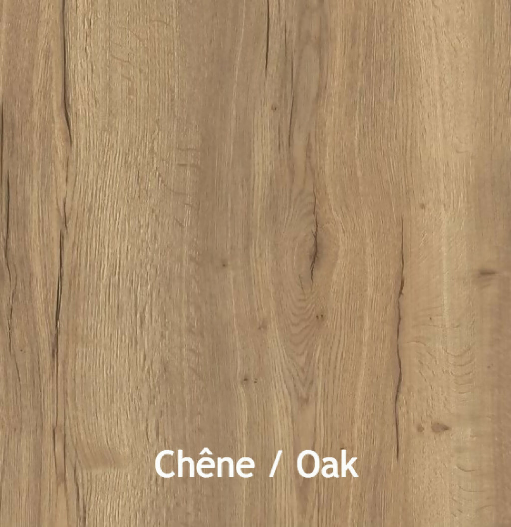 Planche de bois chêne : veinures et texture visibles (Chêne / Oak)