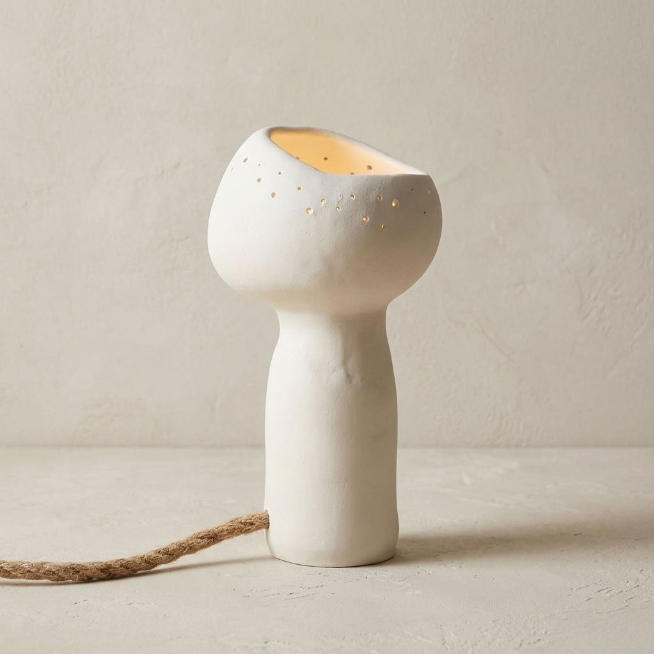 Ceramic table lamp - mushroom