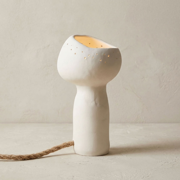 Lampe à poser en céramique - champignon