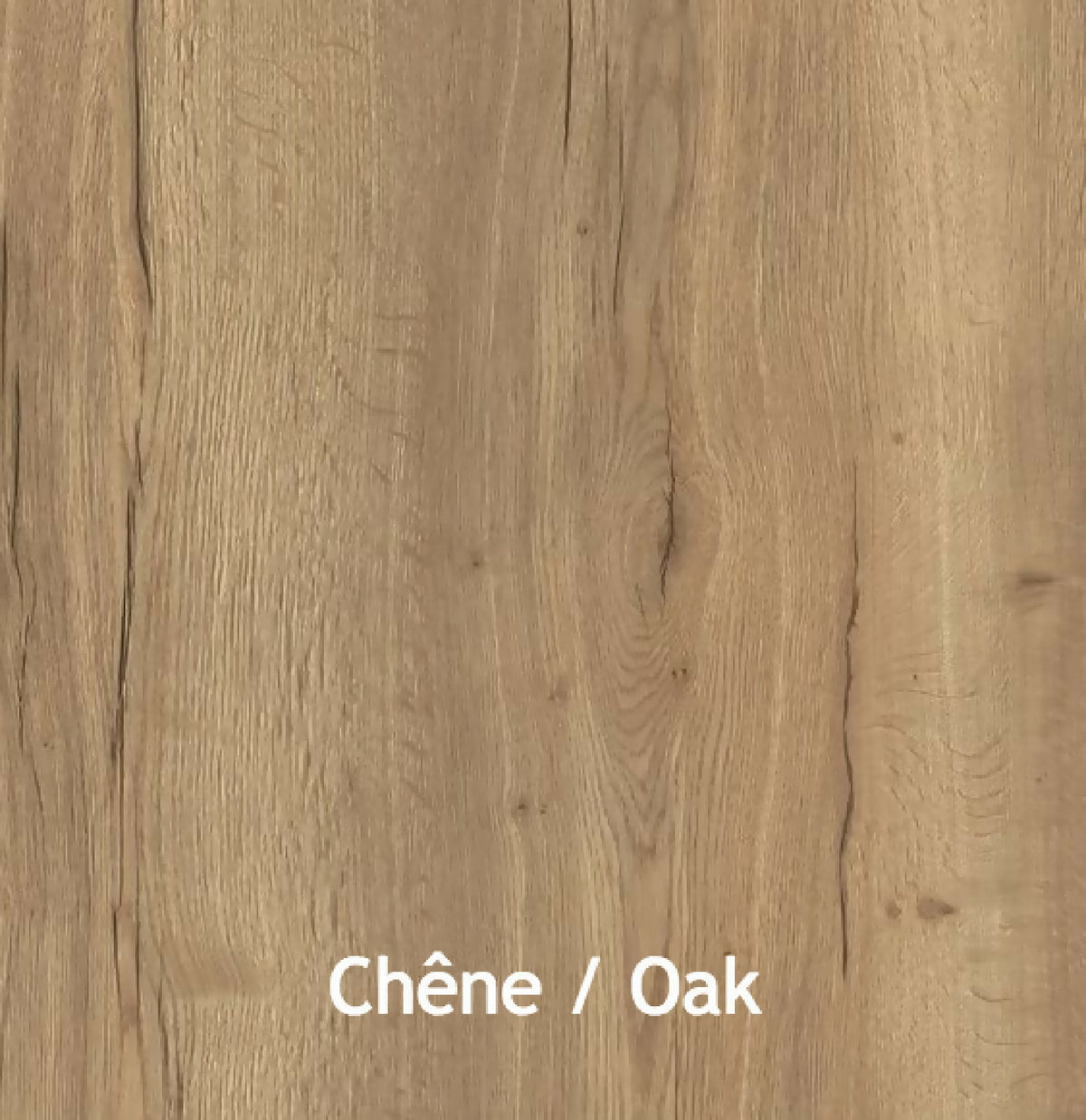 Panneau en bois de chêne clair, grain visible et nœuds naturels