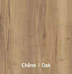 Bois de meuble vinyles en chêne, veinage visible