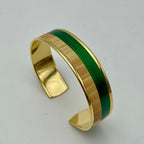 Medium-sized L’Élégante straw marquetry cuff