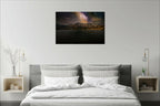 Tableau décoratif encadré Massif du Néouvielle, ciel nocturne étoilé et reliefs