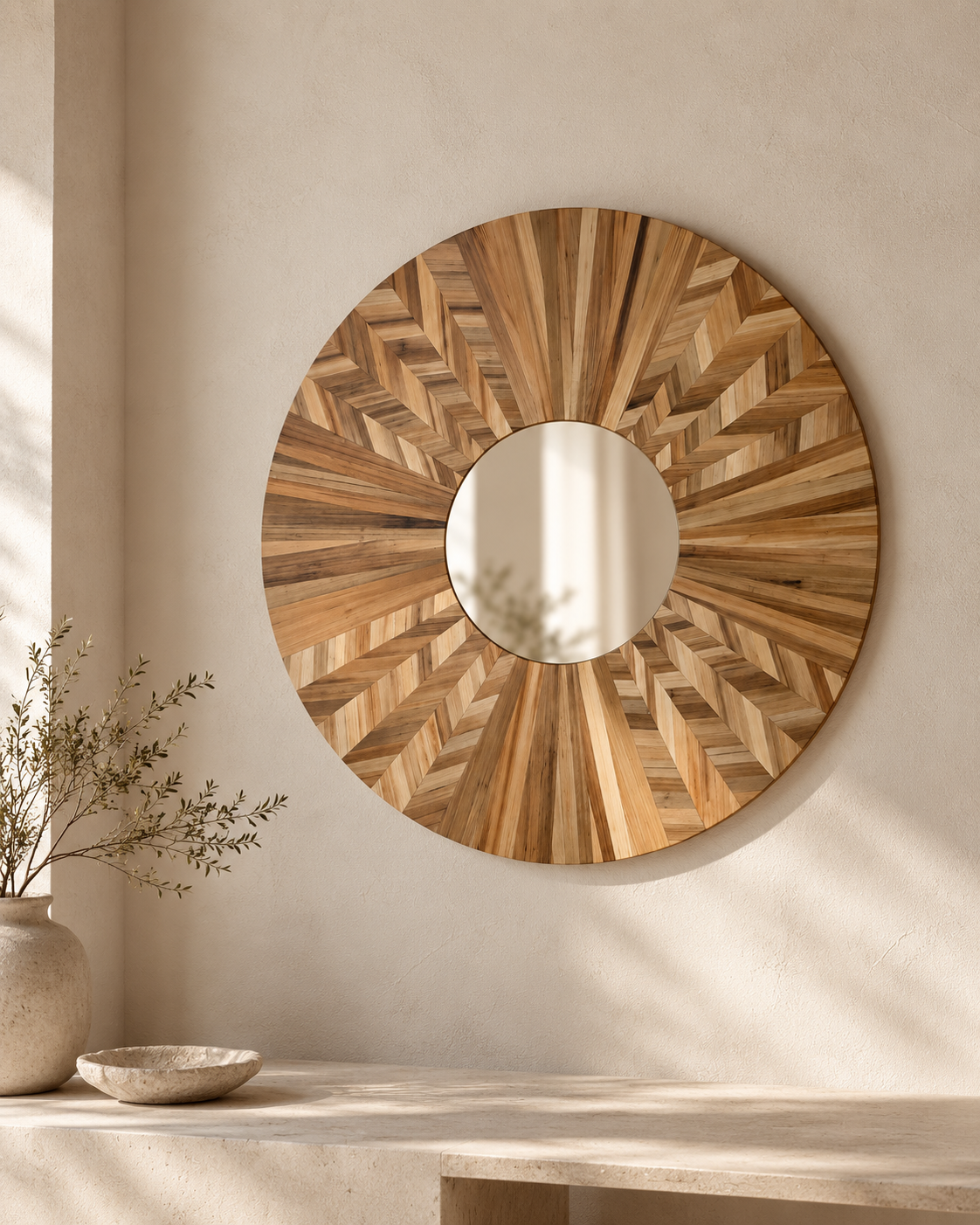 Miroir Rondeur de paille — Grand format