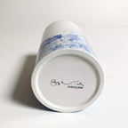 Base de petit vase en porcelaine blanche avec marquage "PORCELAINE"