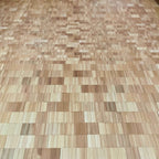 Mosaïque de lumière Plateau en noyer – Marqueterie de paille de seigle naturelle