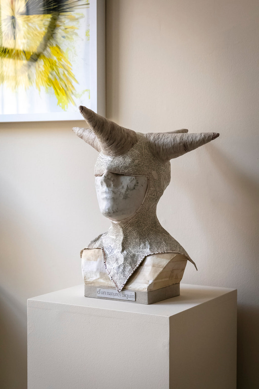 Sculpture - Buste du fou "d'un naturel taquin"