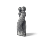 Sculpture contemporaine de couple « Une danse », pièce unique signée à patine bronze argent, par Catherine Fouvry Leblois