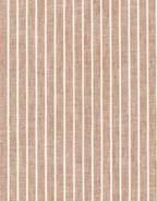 Suspension bohème à franges Bella en tissu rayé terracotta, faite main par Hautlalampe