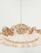 Emilia "fleurettes" conical pendant light with frill