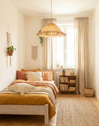 Emilia "fleurettes" conical pendant light with frill