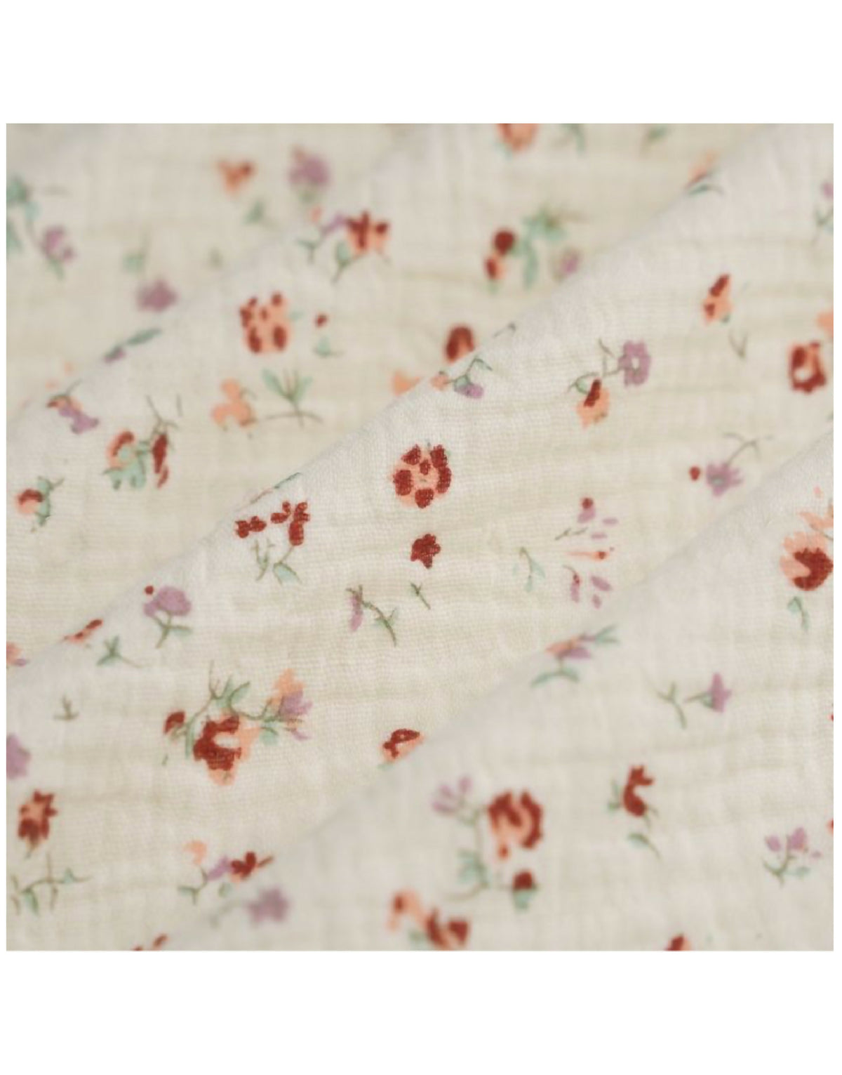Tissu de l’abat-jour Emilia « tiny flowers » imprimé fleurs minuscules sur fond clair